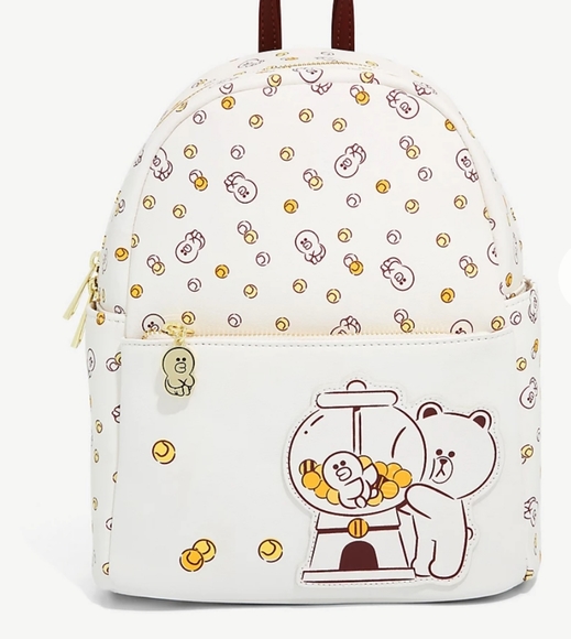 NWT Line Friends Mini Backpack and Cardholder main image 15